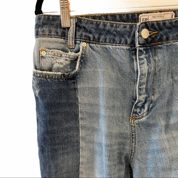 Free People Patchwork Jeans size 30 - Picture 4 of 7
